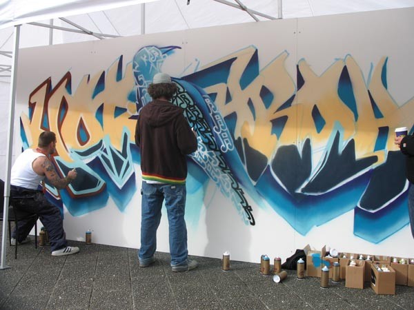 Grafiti wall at Vodafone Music Awards 2007